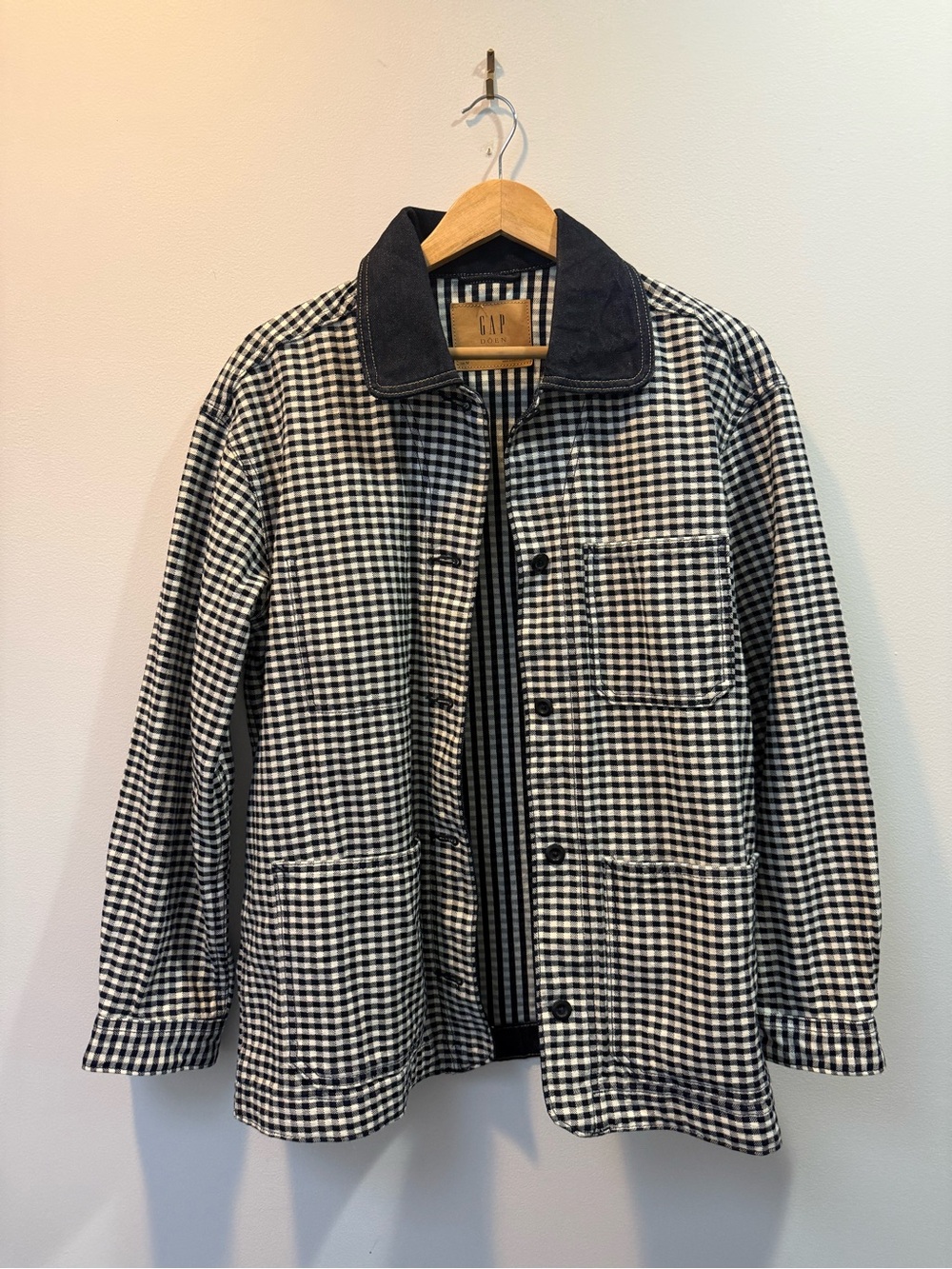 Gap × DÔEN Gingham Denim Jacket